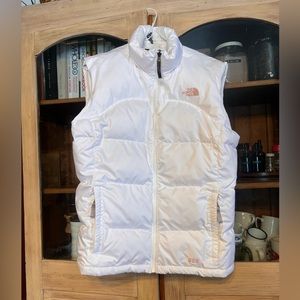 The North Face White Down Puffer Vest (Girl’s XL / Women’s M)
